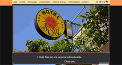 Desktop Screenshot of hotelsole-diano.it